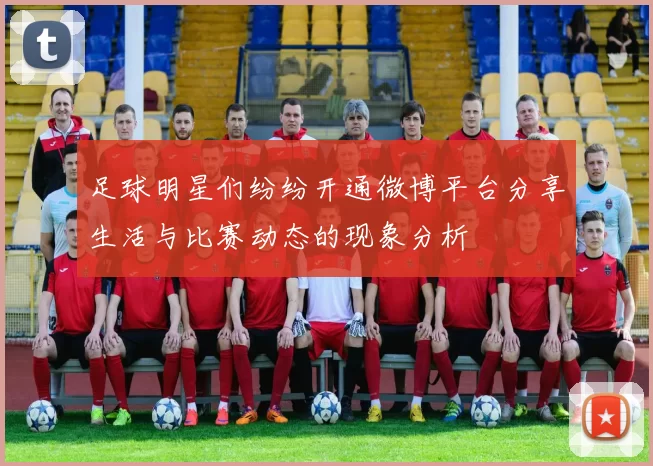 足球明星们纷纷开通微博平台分享生活与比赛动态的现象分析